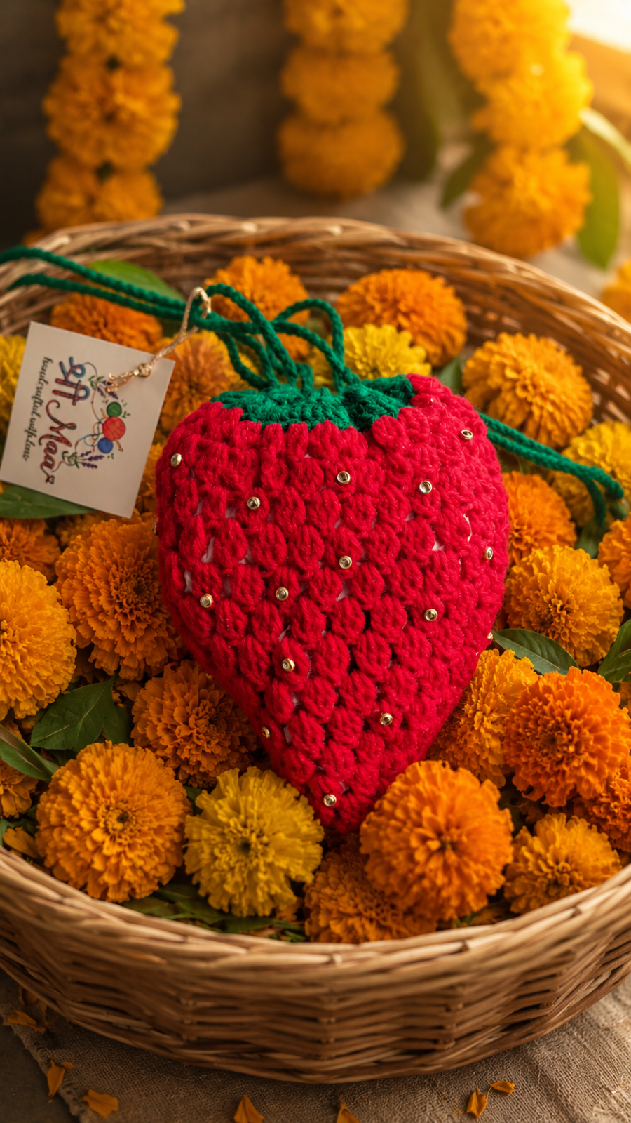 Strawberry Shagun Pouch