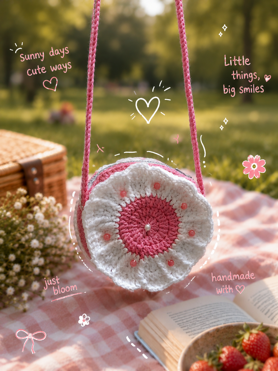 Daisy Flower Sling Bag