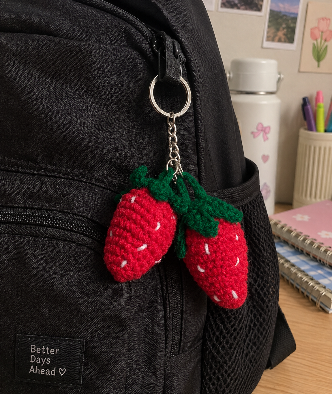 Straberry Keychain 